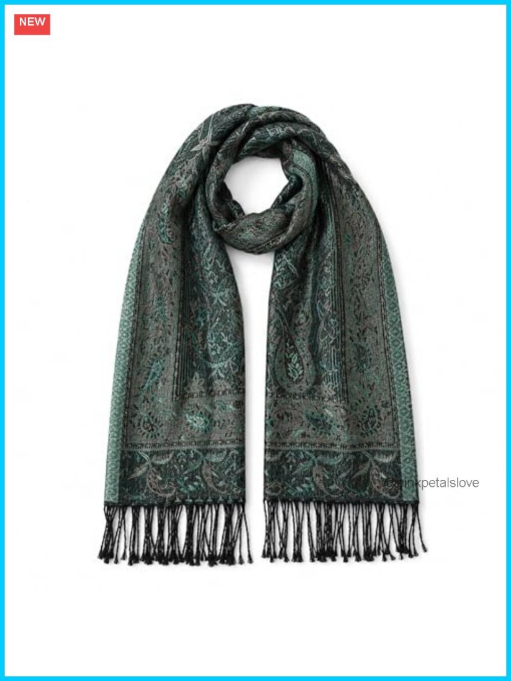 Viscose Pashmina Shawl Wrap Reversible Paisley Scarf